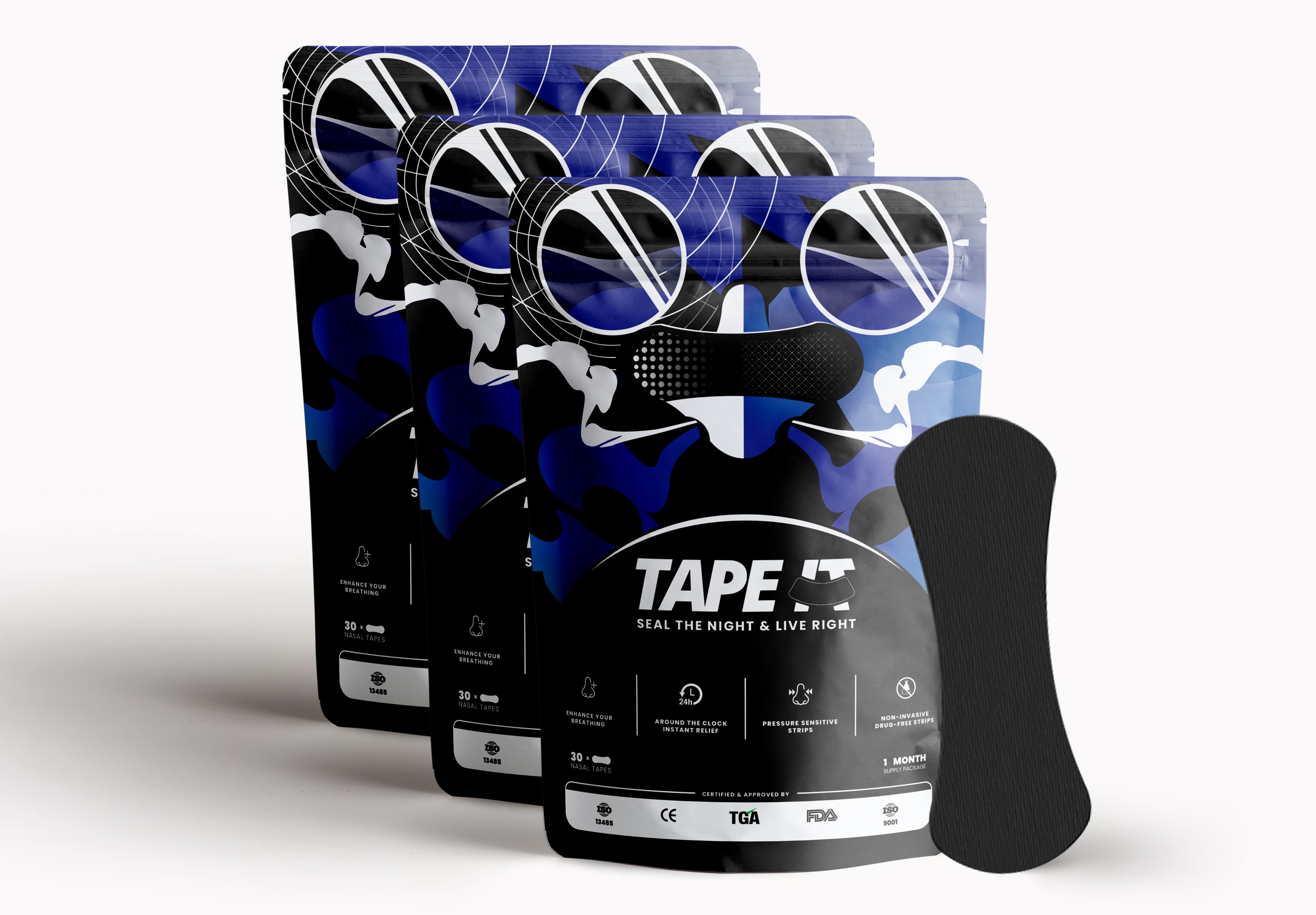 TAPE IT Breathing Nose Strips - 30 pcs